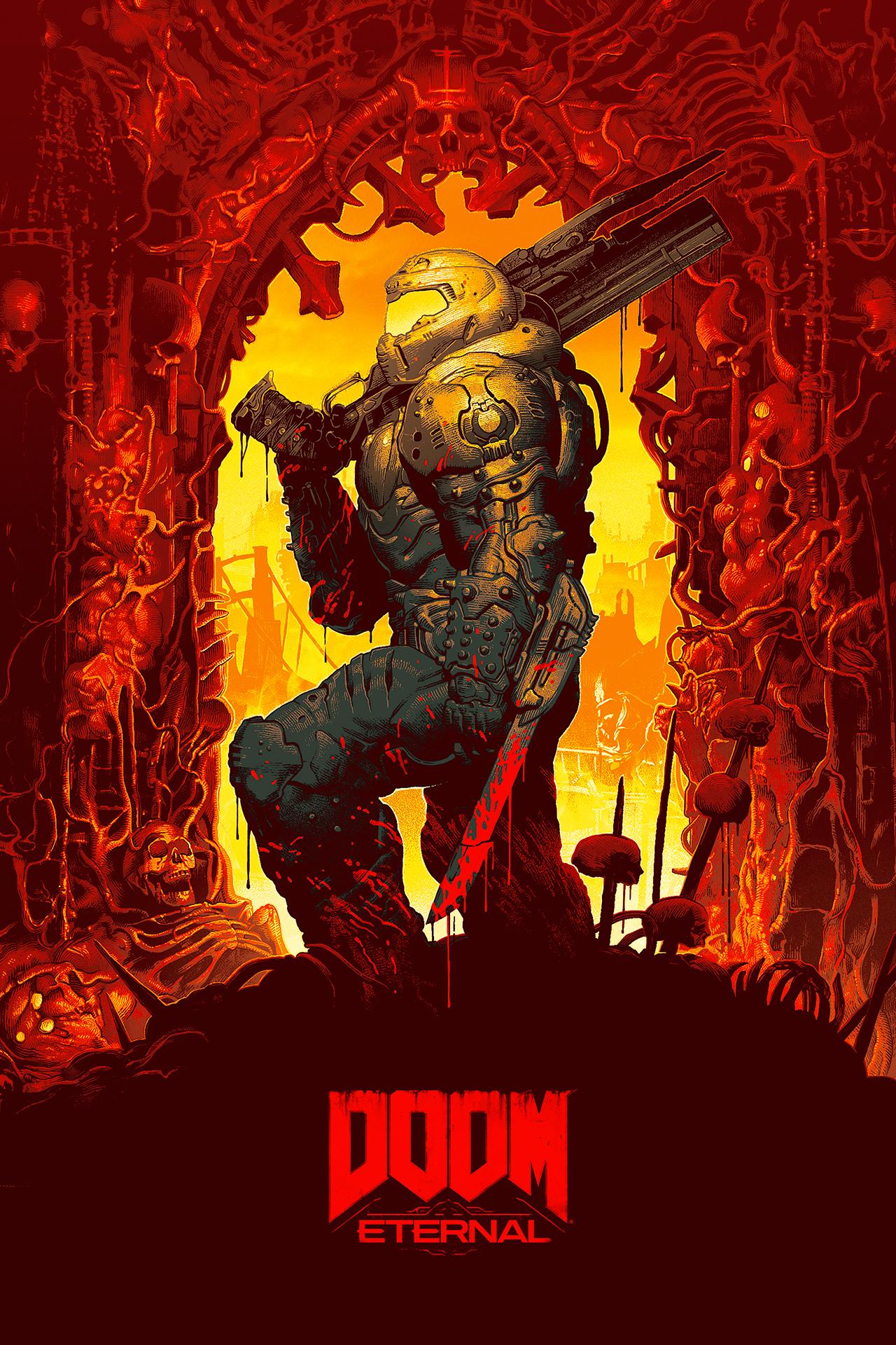Really cool artwork for Doom Eternal.